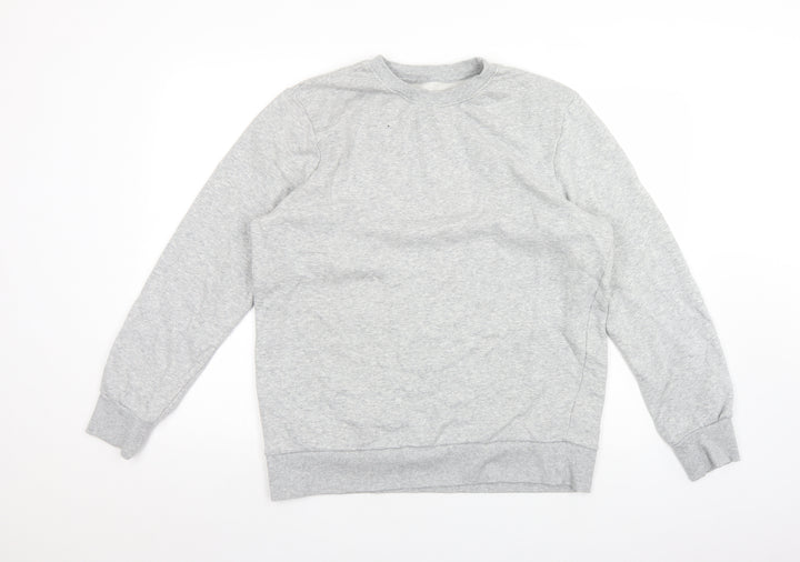 F&F Womens Grey  Cotton Pullover Sweatshirt Size L