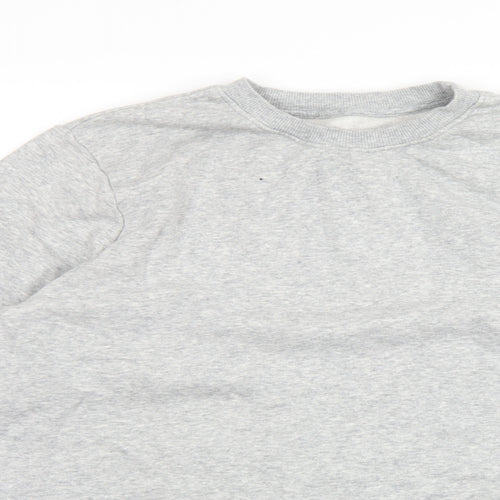 F&F Womens Grey  Cotton Pullover Sweatshirt Size L