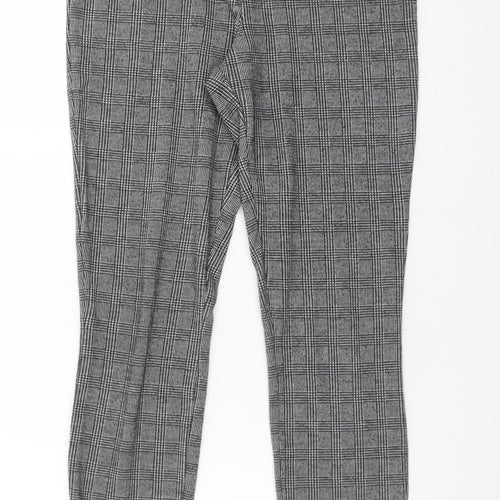 Papaya Womens Multicoloured Houndstooth Polyester  Trousers Size 10 L28 in Regular