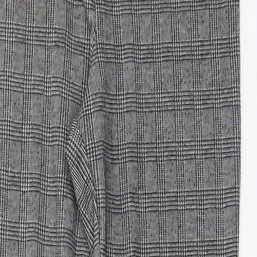 Papaya Womens Multicoloured Houndstooth Polyester  Trousers Size 10 L28 in Regular
