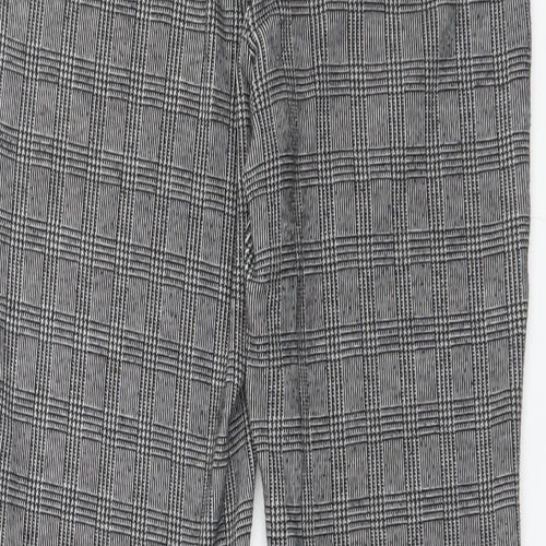 Papaya Womens Multicoloured Houndstooth Polyester  Trousers Size 10 L28 in Regular
