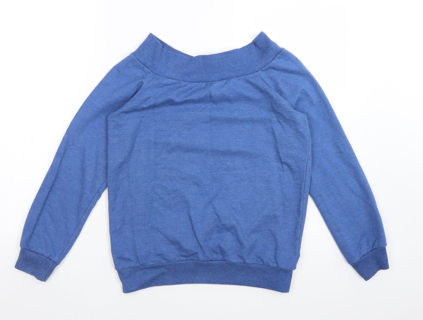 Peacocks Womens Blue  Polyester Pullover Sweatshirt Size 10