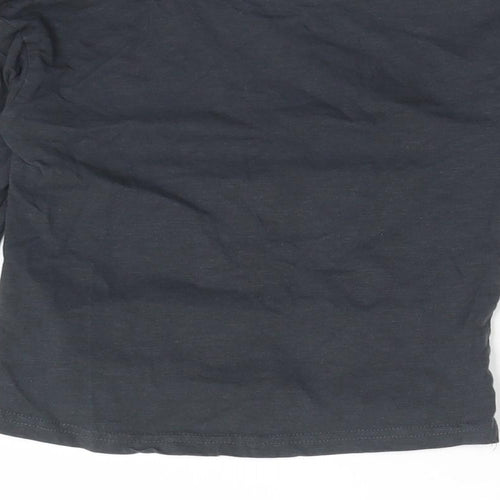 George Boys Grey  Cotton Basic T-Shirt Size 2-3 Years Crew Neck  - OUR WORLD IS MY FAVOURITE PLANET