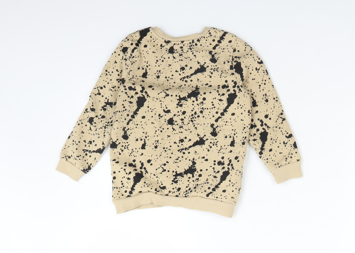 Matalan Boys Beige  Cotton Pullover Sweatshirt Size 2-3 Years   - WILD DUDE