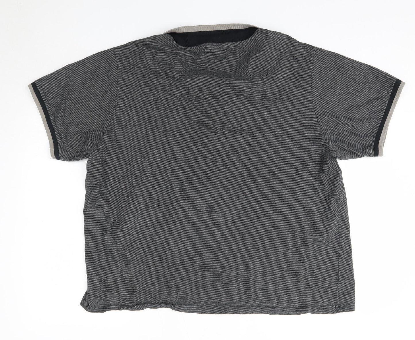 Fabric 8  Mens Grey  100% Cotton  Polo Size 2XL Collared