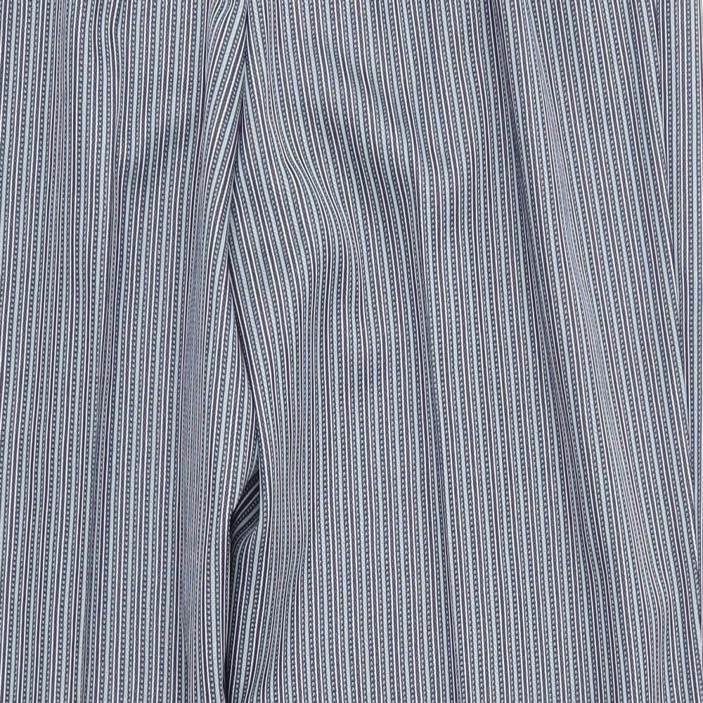 M&S Womens Blue  Polyester Dress Pants Trousers Size 20 L29 in Regular