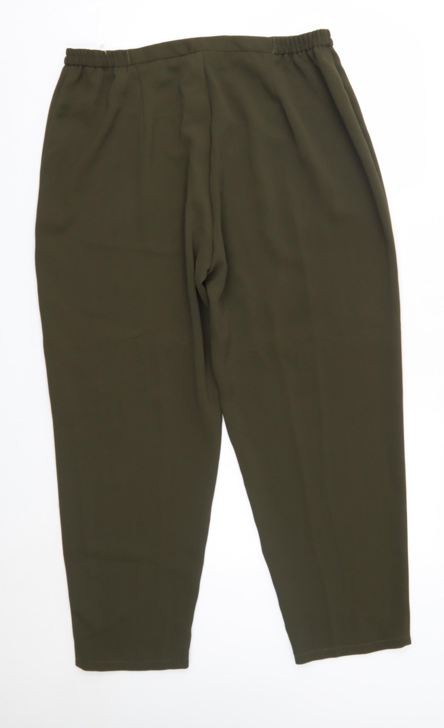 Solar Womens Green  Polyester Dress Pants Trousers Size 22 L28 in Regular