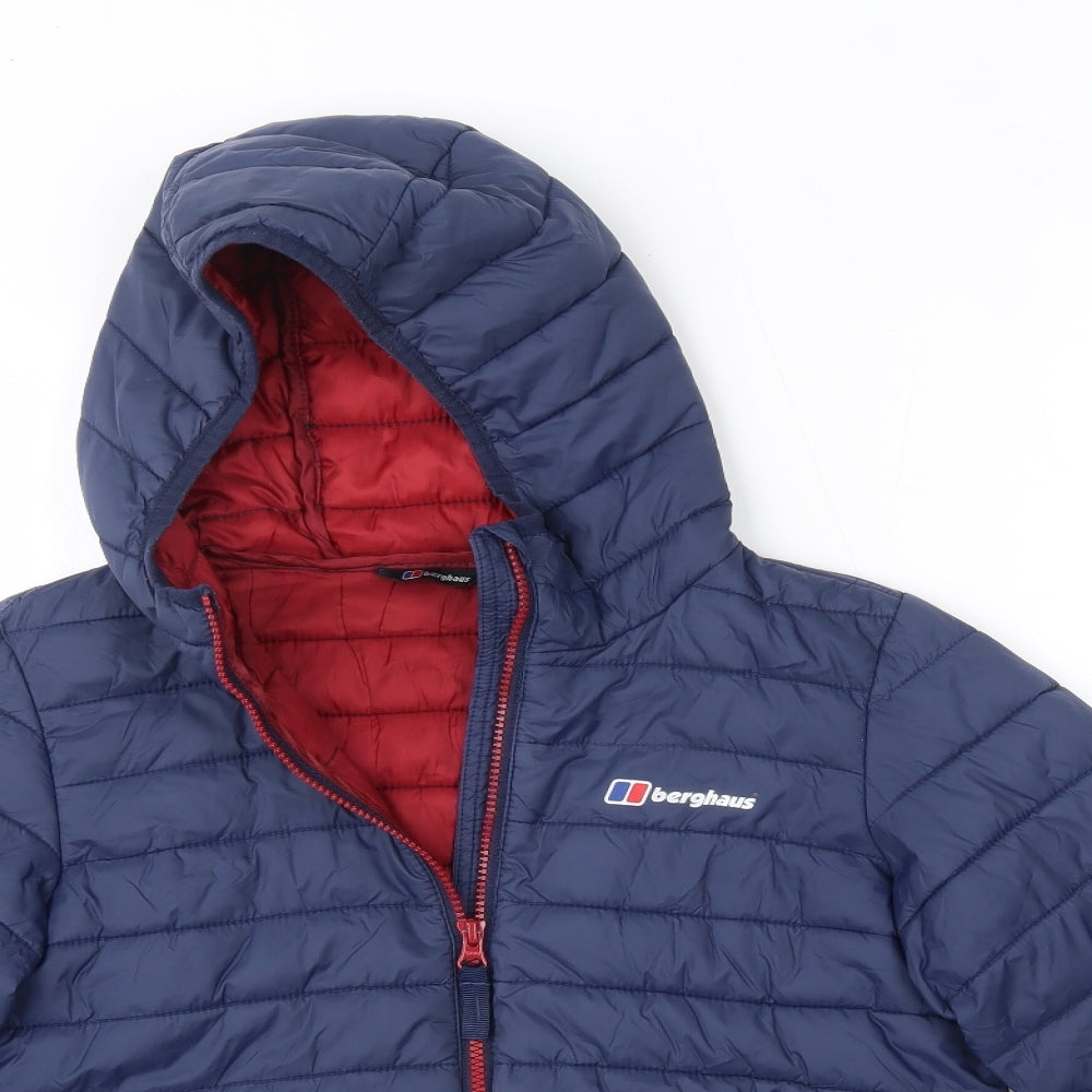 Berghaus Boys Blue   Overcoat Coat Size 11-12 Years