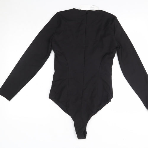 Zara Womens Black  Polyester Bodysuit One-Piece Size L