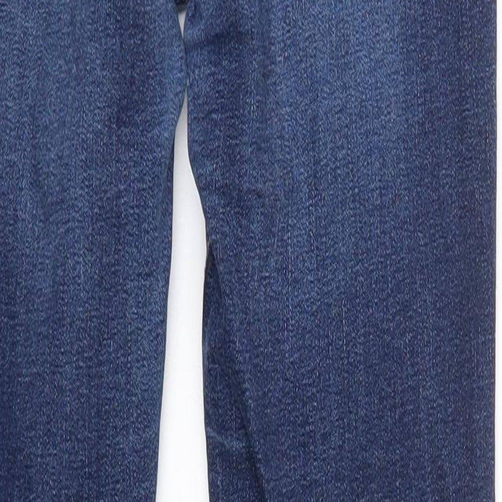 New Look Womens Blue  Cotton Skinny Jeans Size 10 L26 in Regular
