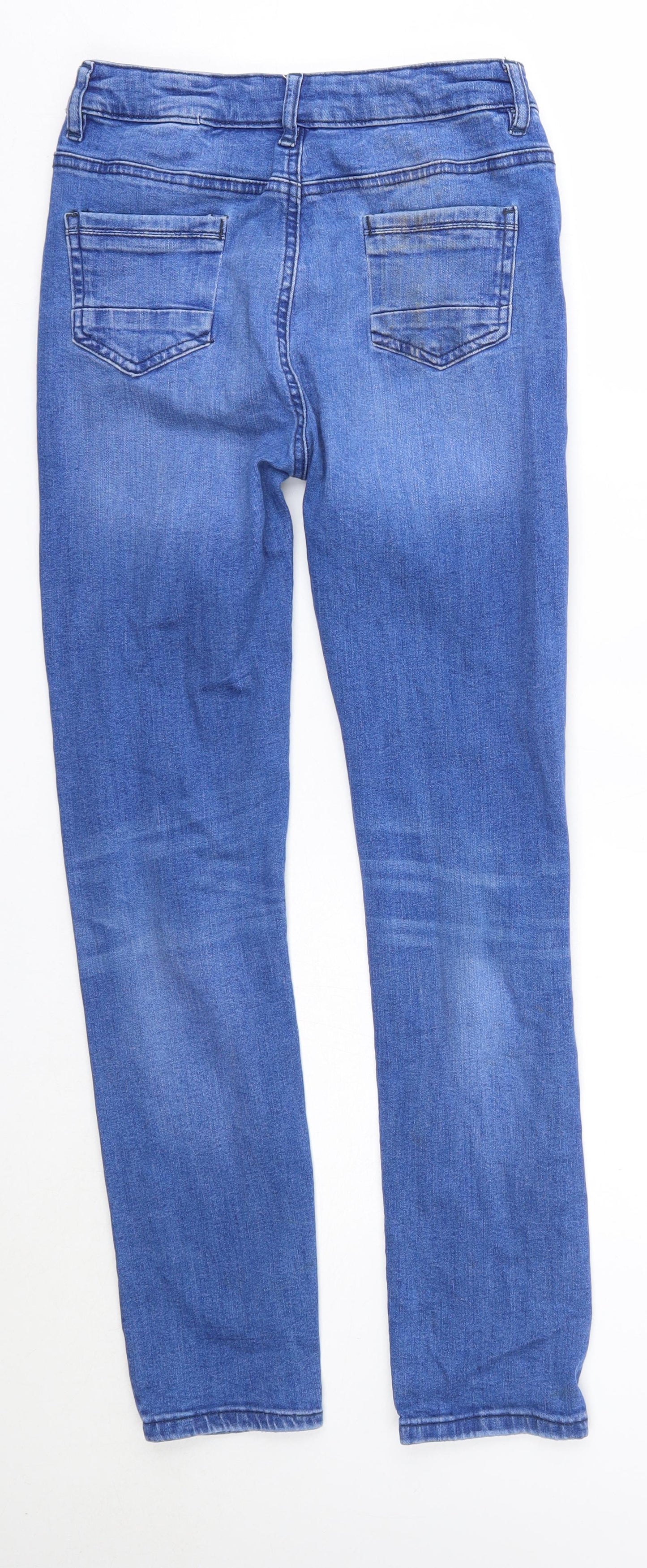 Primark Boys Blue  Cotton Straight Jeans Size 12-13 Years  Regular