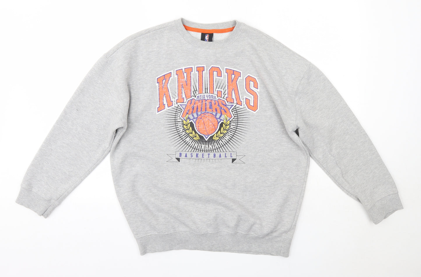 UNK Mens Gold Round Neck  Cotton Pullover Jumper Size S   - NBA Knicks