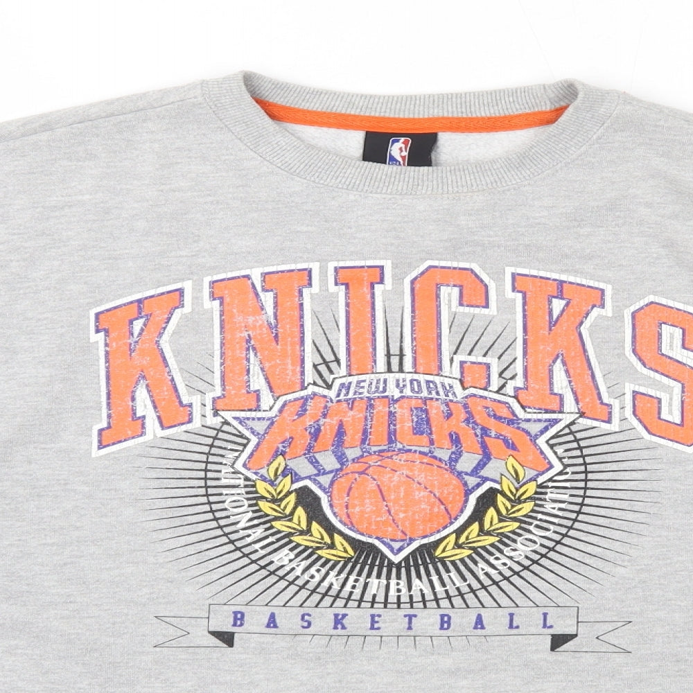 UNK Mens Gold Round Neck  Cotton Pullover Jumper Size S   - NBA Knicks