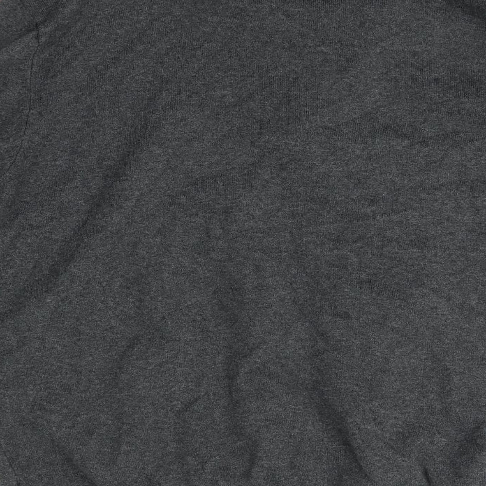 M&S Mens Grey Collared  Cotton Pullover Jumper Size 2XL