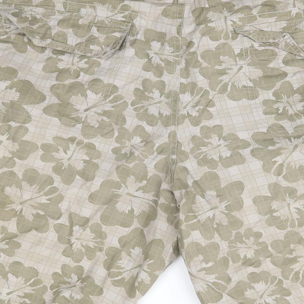 Cherokee Mens Brown  Cotton Sweat Shorts Size 40 in  Regular