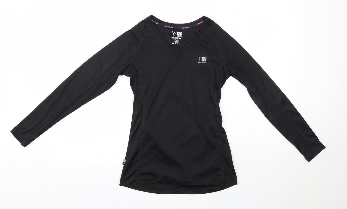 Karrimor Womens Black  Polyester Basic Casual Size 6 V-Neck