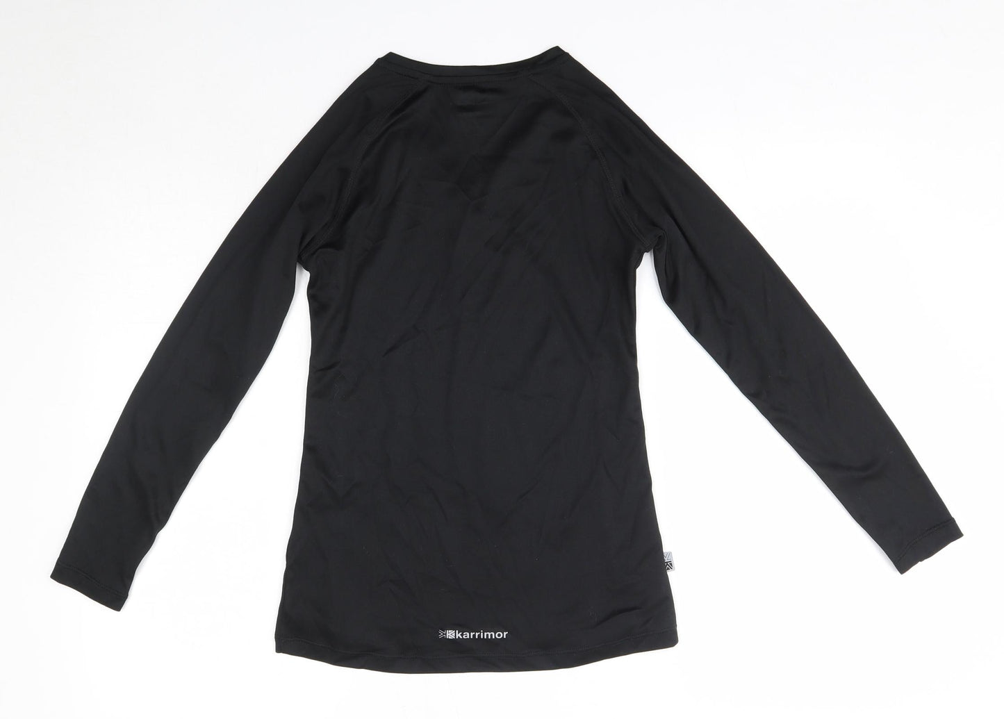 Karrimor Womens Black  Polyester Basic Casual Size 6 V-Neck