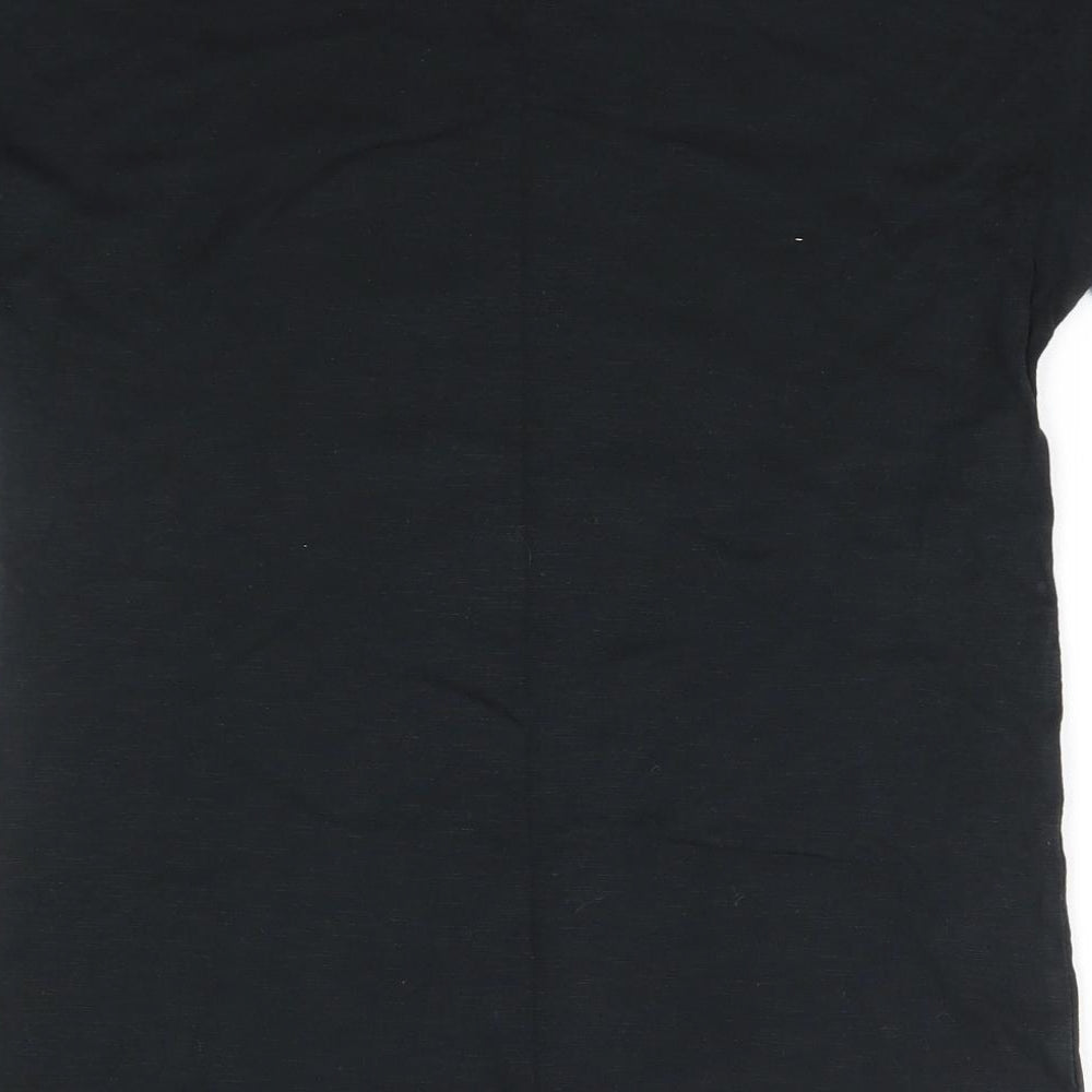 Matalan Girls Black  100% Cotton Basic T-Shirt Size 13 Years Round Neck