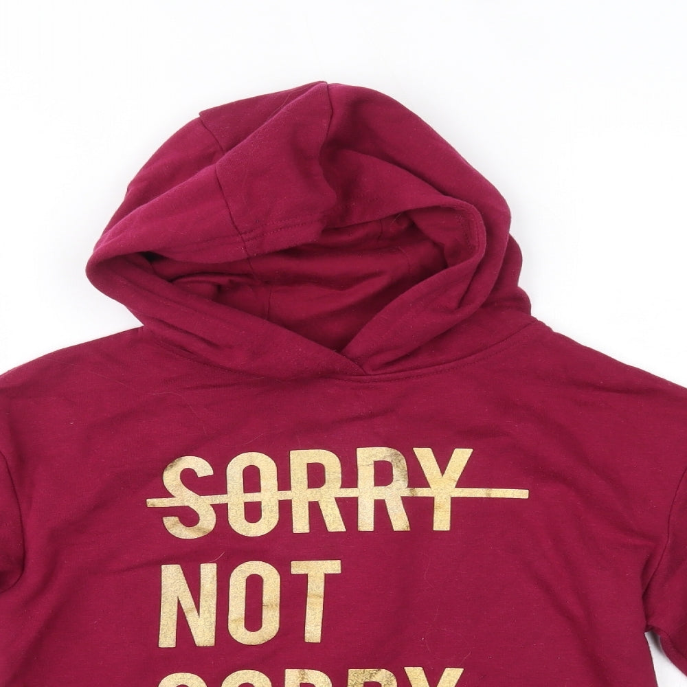 Primark Girls Pink  Cotton Pullover Hoodie Size 12-13 Years