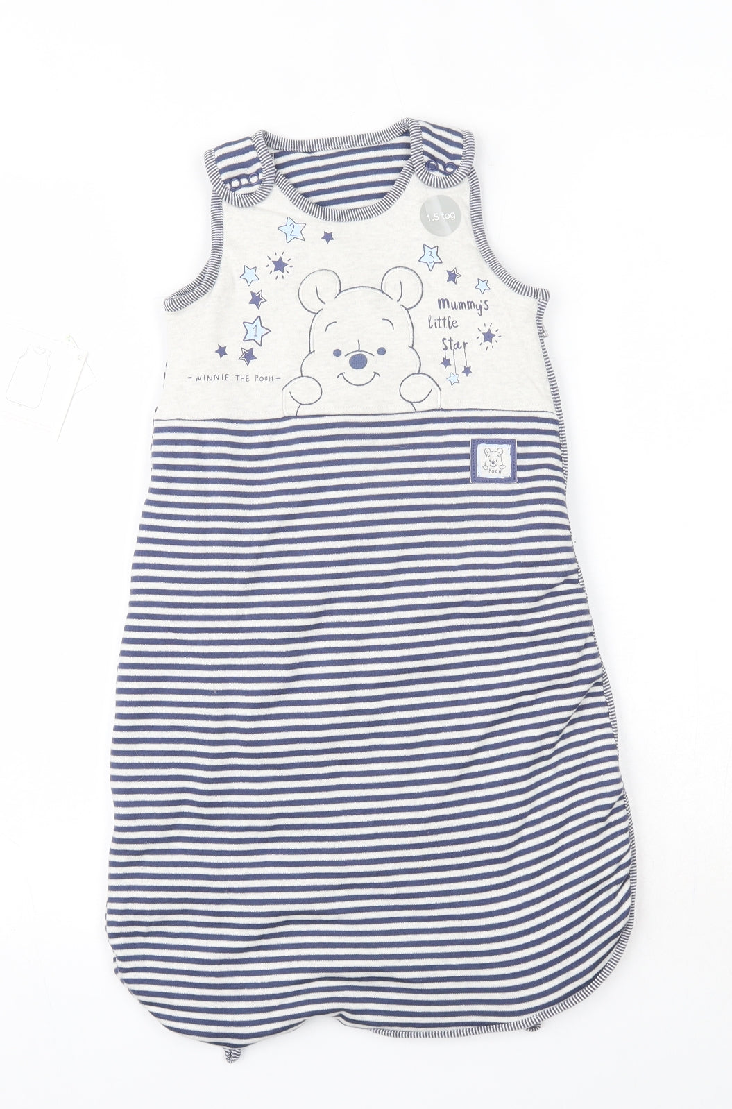 George Baby Blue Striped 100% Cotton Babygrow One-Piece Size 0-3 Months   - Baby Bag