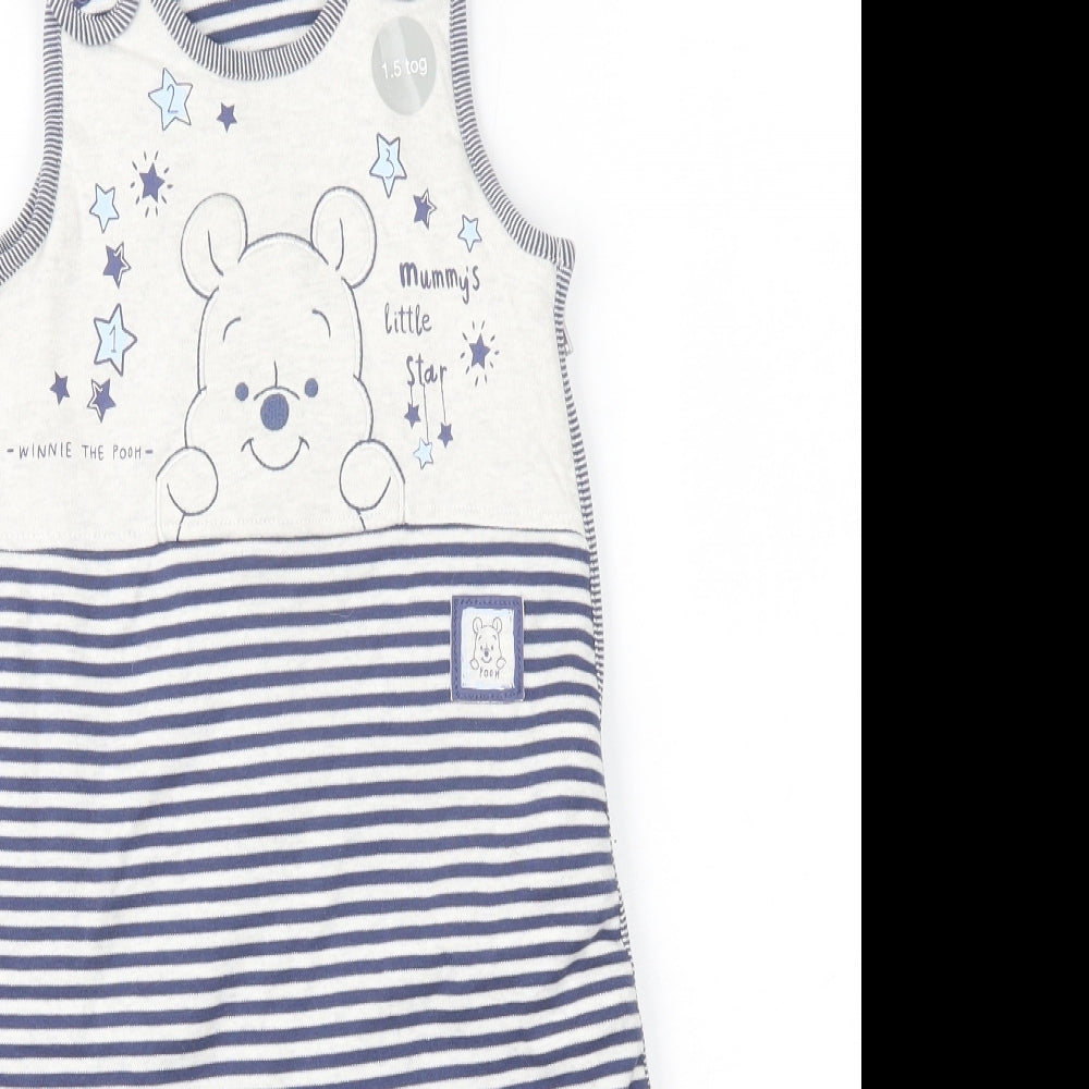 George Baby Blue Striped 100% Cotton Babygrow One-Piece Size 0-3 Months   - Baby Bag