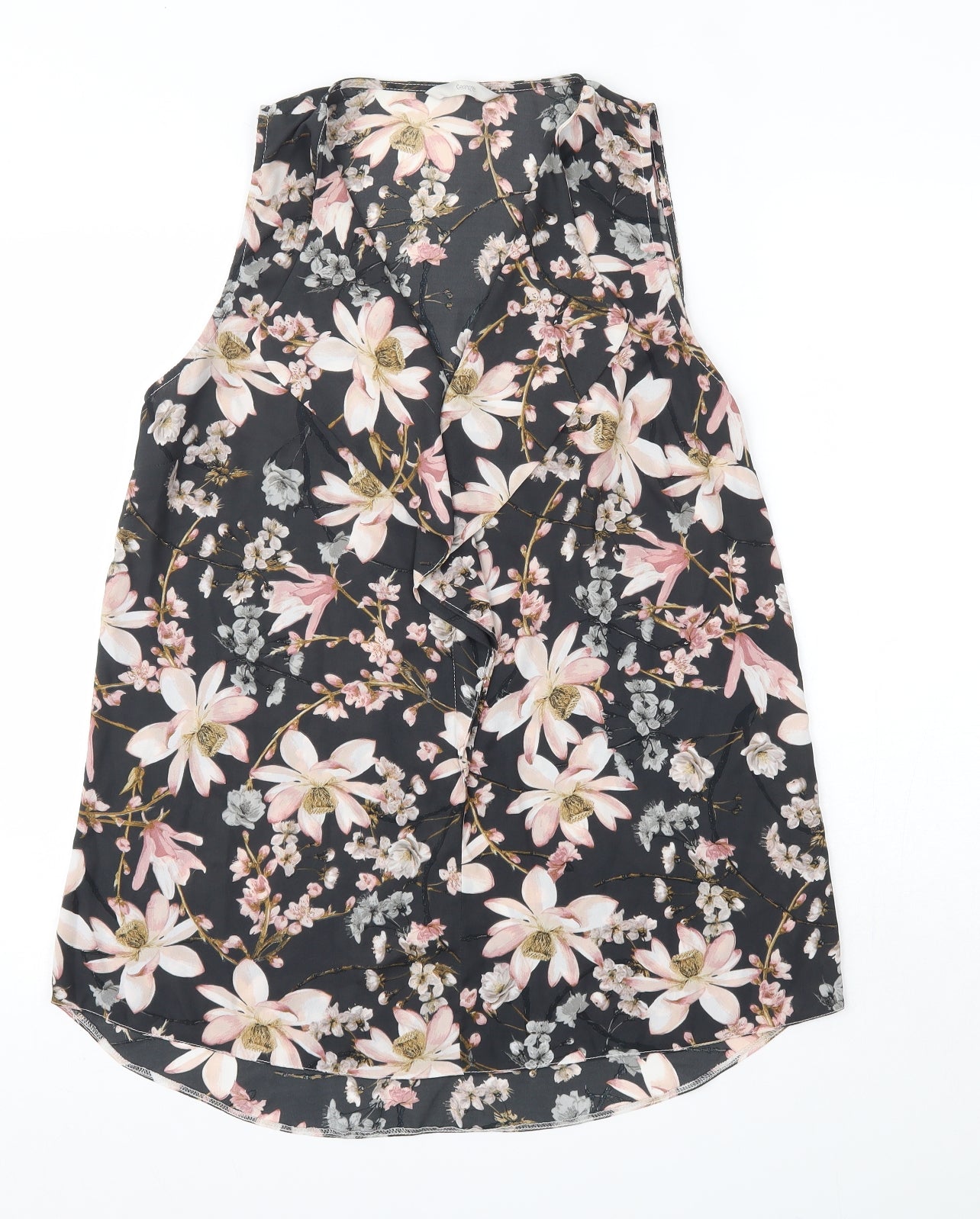 George Womens Multicoloured Floral Polyester Basic Blouse Size 14 Round Neck