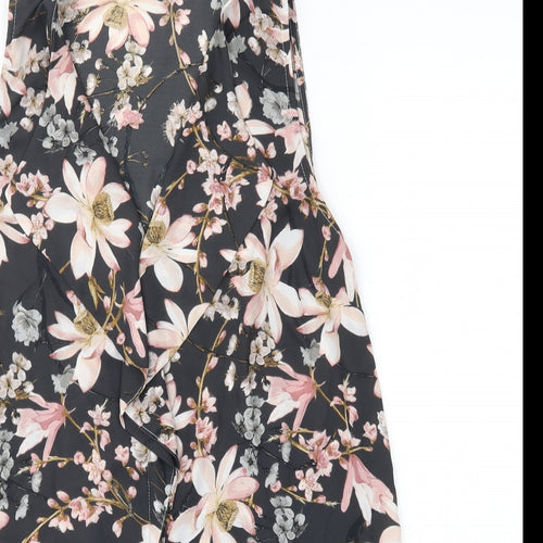 George Womens Multicoloured Floral Polyester Basic Blouse Size 14 Round Neck