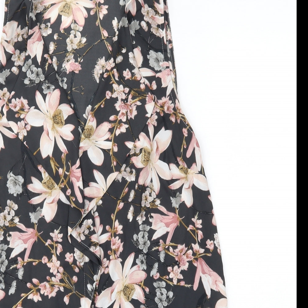 George Womens Multicoloured Floral Polyester Basic Blouse Size 14 Round Neck