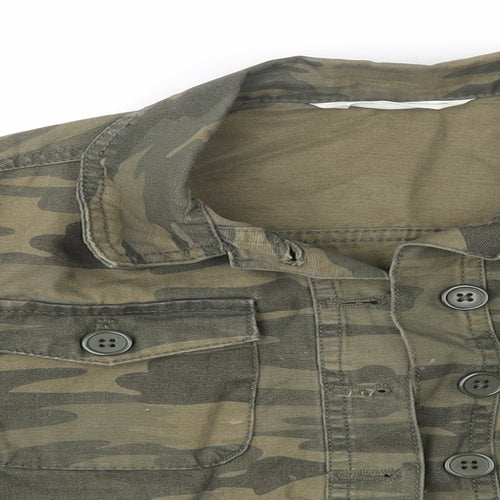 Matalan Girls Green Camouflage  Jacket  Size 9 Years