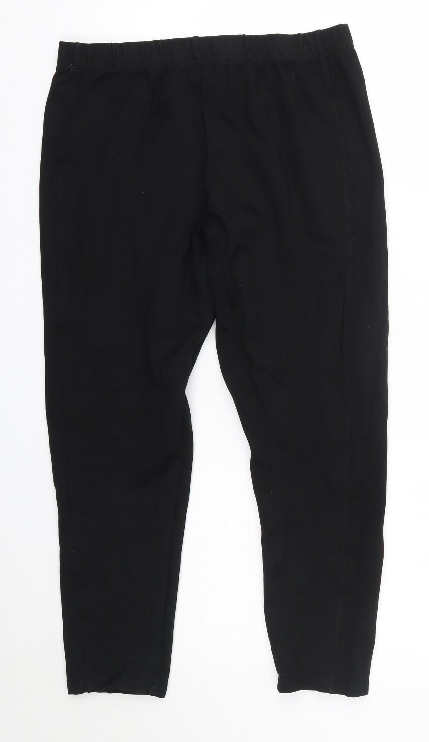 Bonmarché Womens Black  Viscose Cropped Leggings Size 14 L24 in
