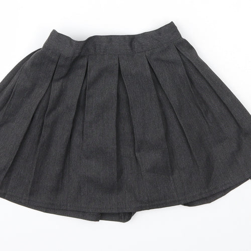 Matalan Girls Grey  Polyester A-Line Skirt Size 3 Years  Regular  - School