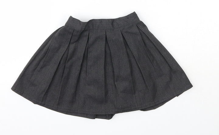 Matalan Girls Grey  Polyester A-Line Skirt Size 3 Years  Regular  - School