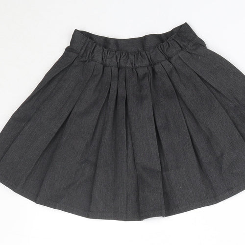 Matalan Girls Grey  Polyester A-Line Skirt Size 3 Years  Regular  - School