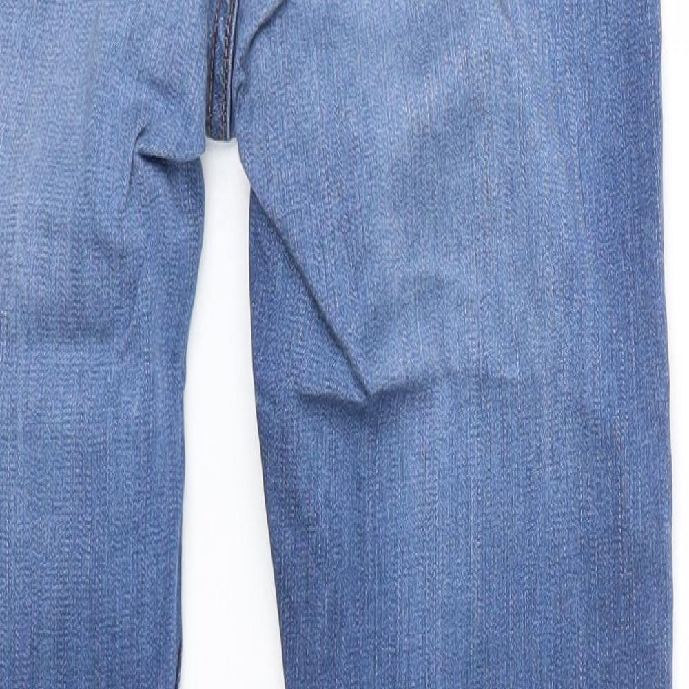 F&F Womens Blue  Cotton Skinny Jeans Size 10 L26 in Regular  - Short