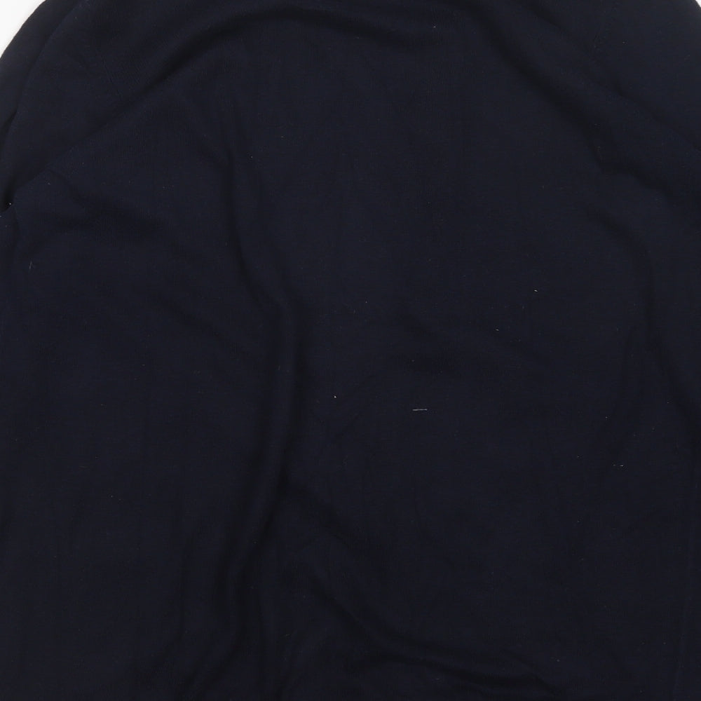 F&F Womens Blue V-Neck  Nylon Cardigan Jumper Size 16