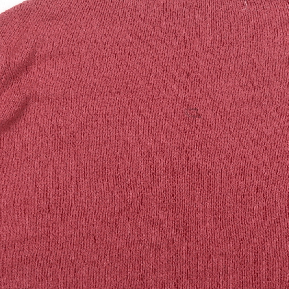 NEXT Womens Pink Round Neck  Acrylic Pullover Jumper Size L