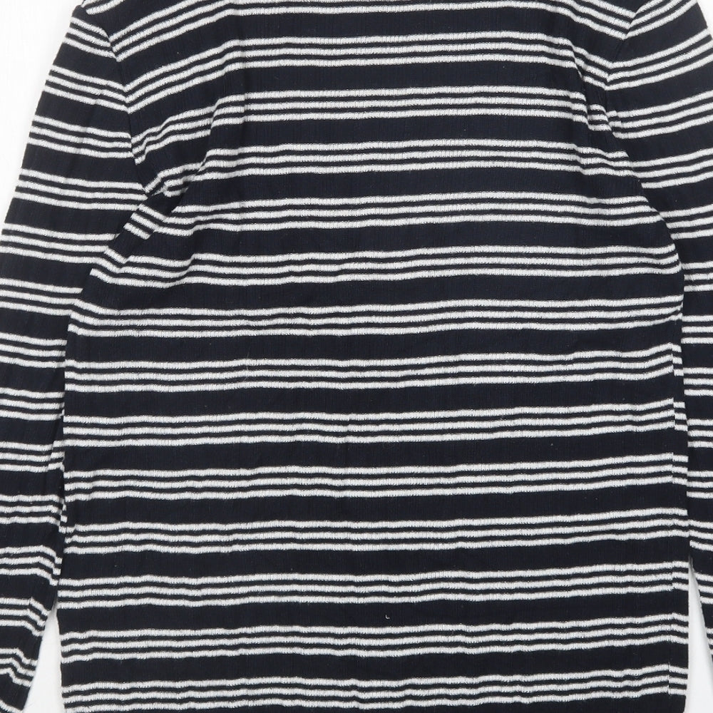 Primark Womens Multicoloured Round Neck Striped Polyester Pullover Jumper Size L