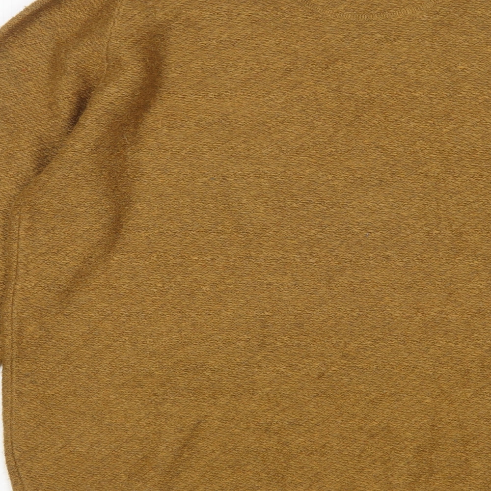 Burton  Mens Brown Round Neck  Acrylic Pullover Jumper Size L