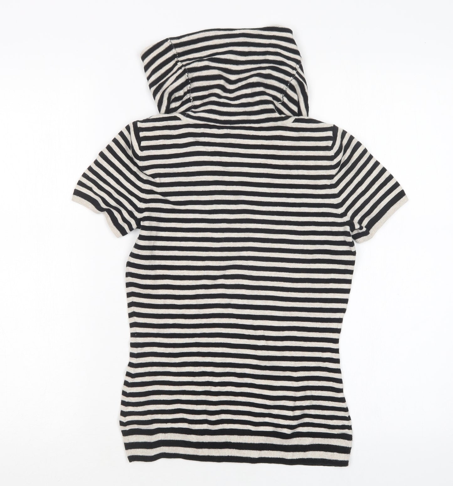 Gap Womens Multicoloured Roll Neck Striped Cotton Pullover Jumper Size XS