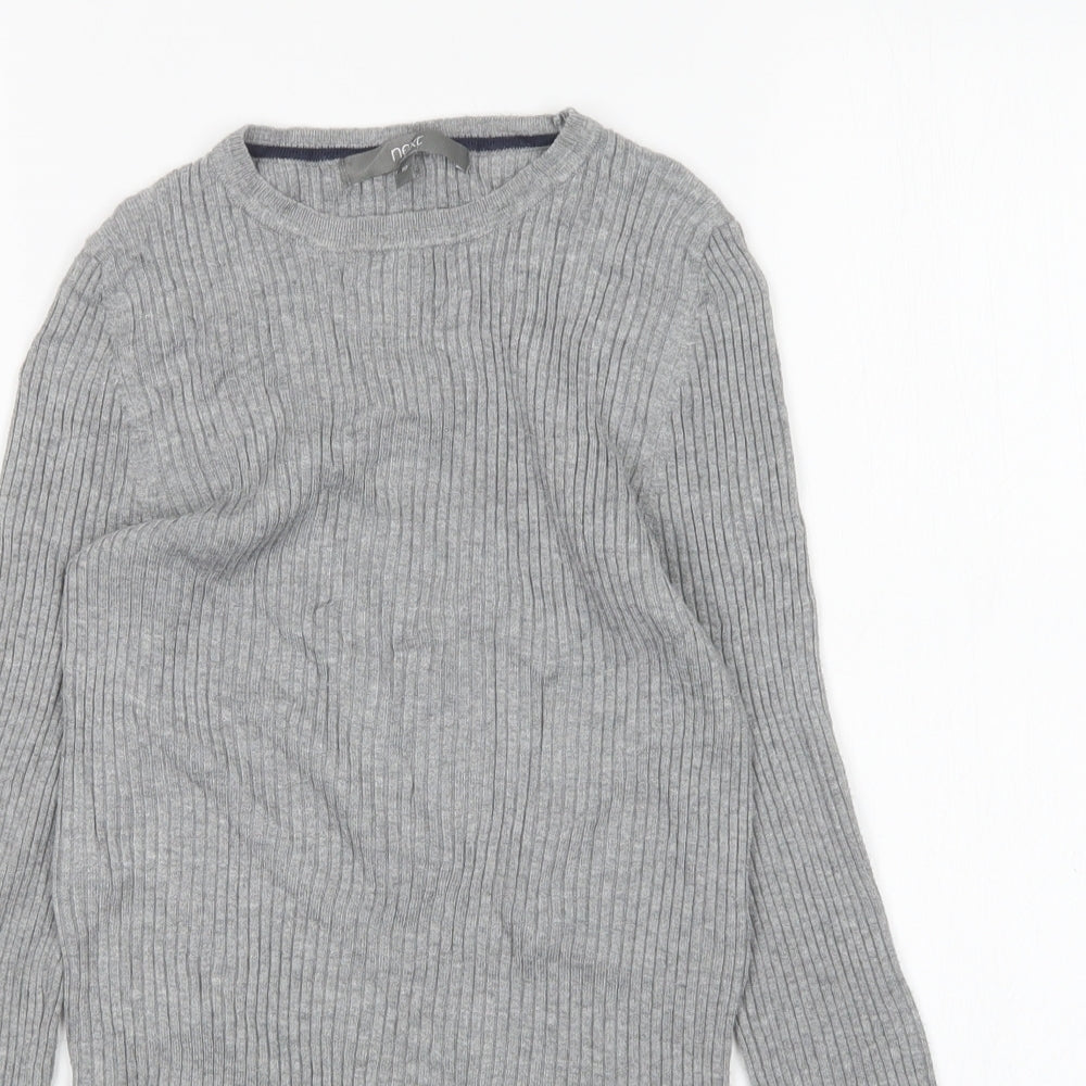 George Womens Grey Round Neck  Viscose Pullover Jumper Size 10