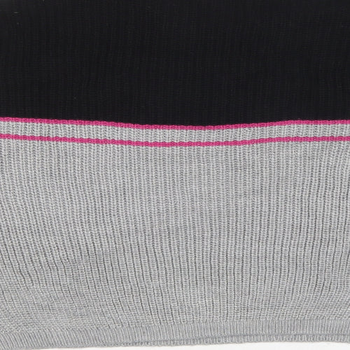 Pull&Bear Womens Multicoloured Round Neck  Acrylic Pullover Jumper Size XS