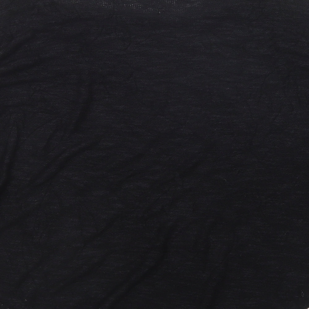 H&M Womens Black Round Neck  Viscose Pullover Jumper Size L