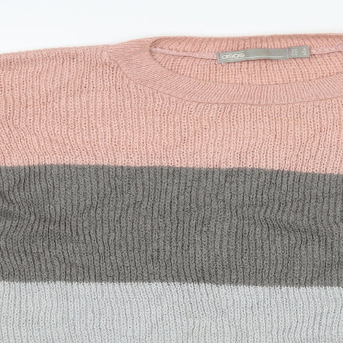 ASOS Womens Multicoloured Round Neck  Acrylic Pullover Jumper Size 8