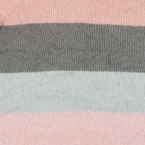 ASOS Womens Multicoloured Round Neck  Acrylic Pullover Jumper Size 8