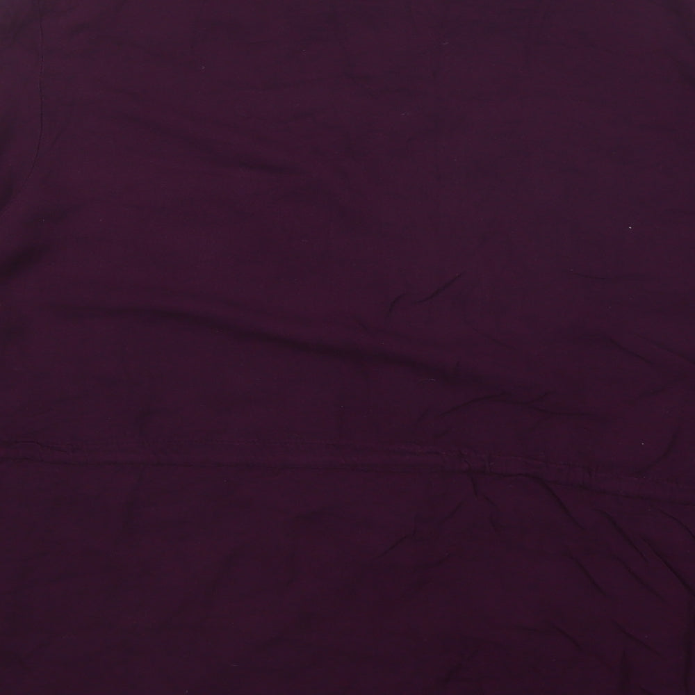 George Womens Purple  Viscose Basic Button-Up Size 22 Collared