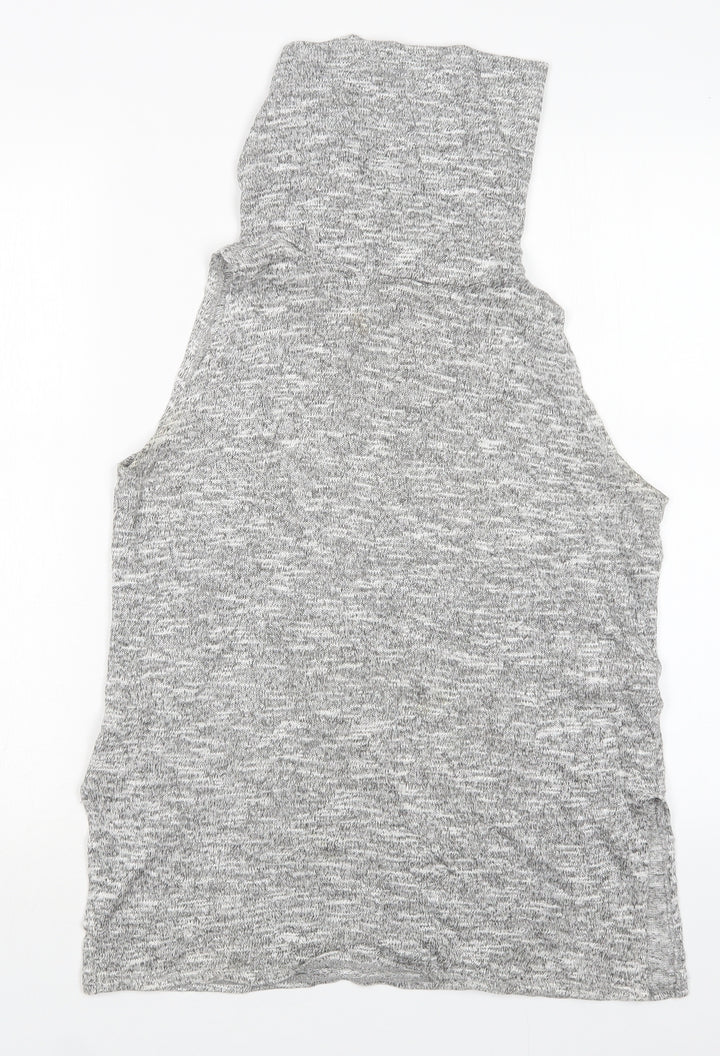 New Look Womens Grey Roll Neck  Viscose Vest Jumper Size 14