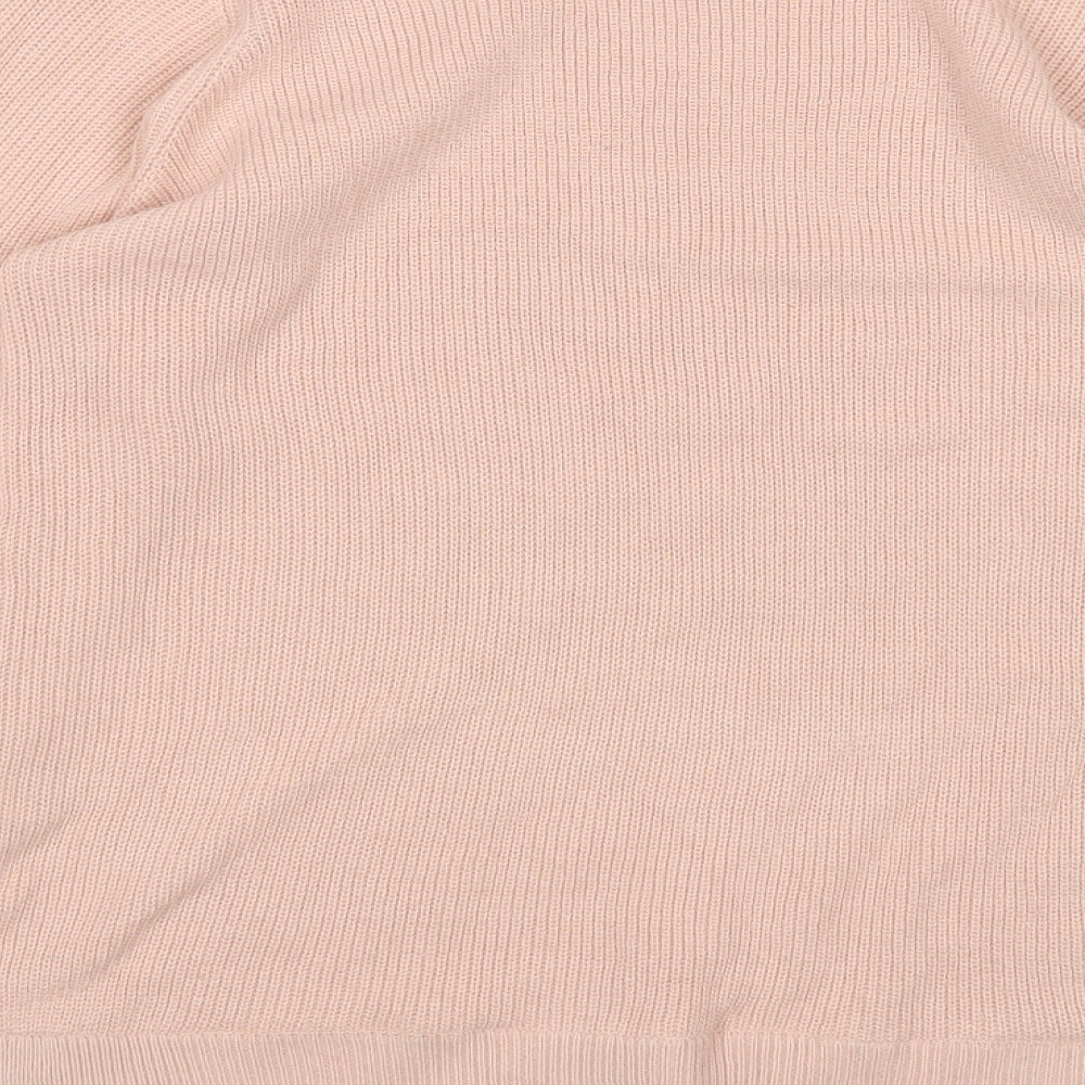 Dorothy Perkins Womens Pink Round Neck  Acrylic Pullover Jumper Size 12