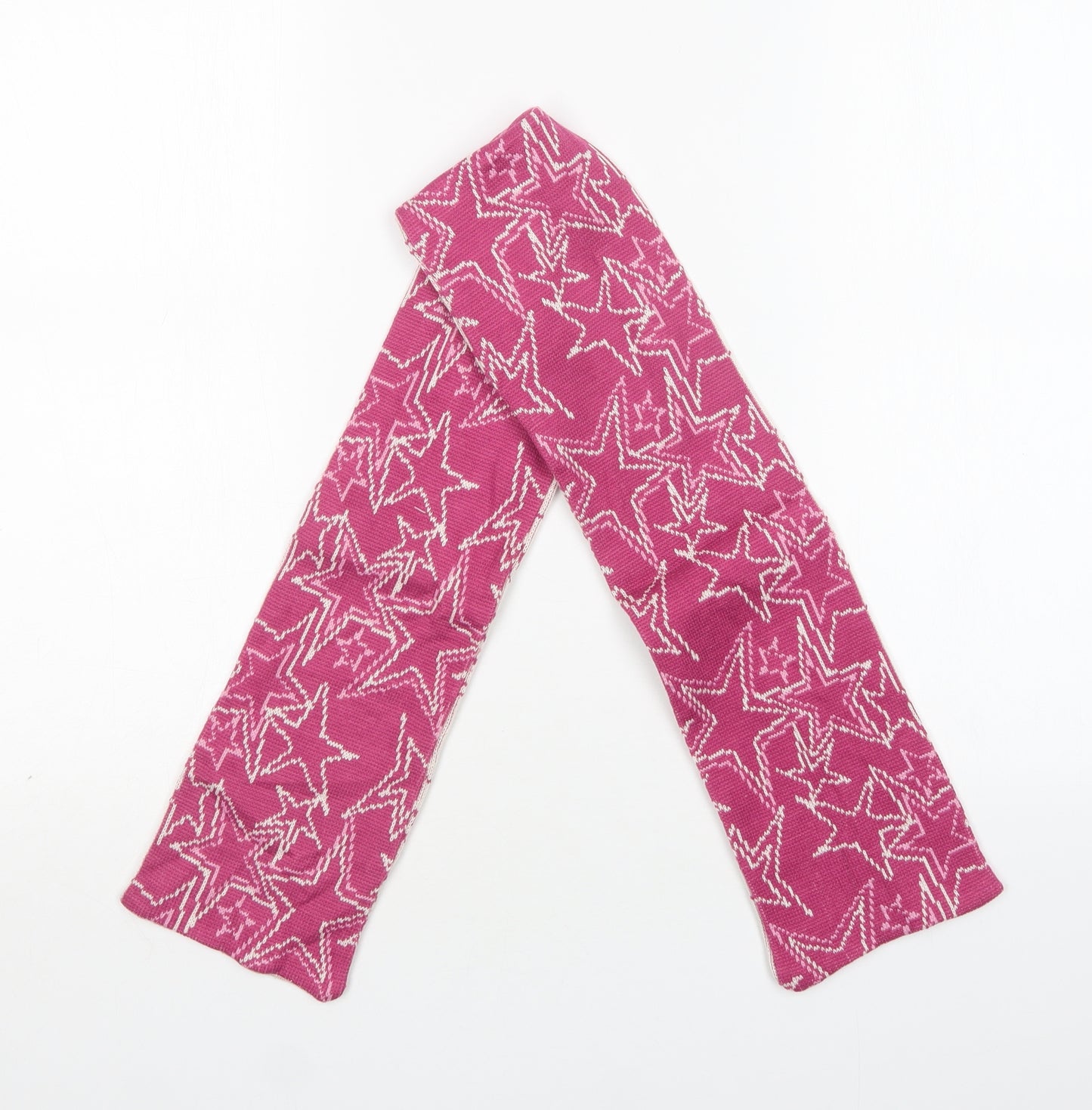 M&S Girls Multicoloured Geometric Acrylic Scarf Scarves & Wraps One Size