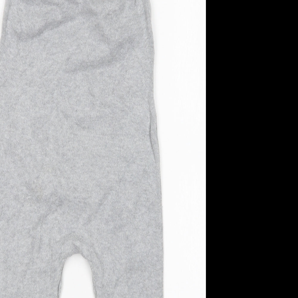 TU Boys Grey  Cotton Dungaree One-Piece Size 18-24 Months