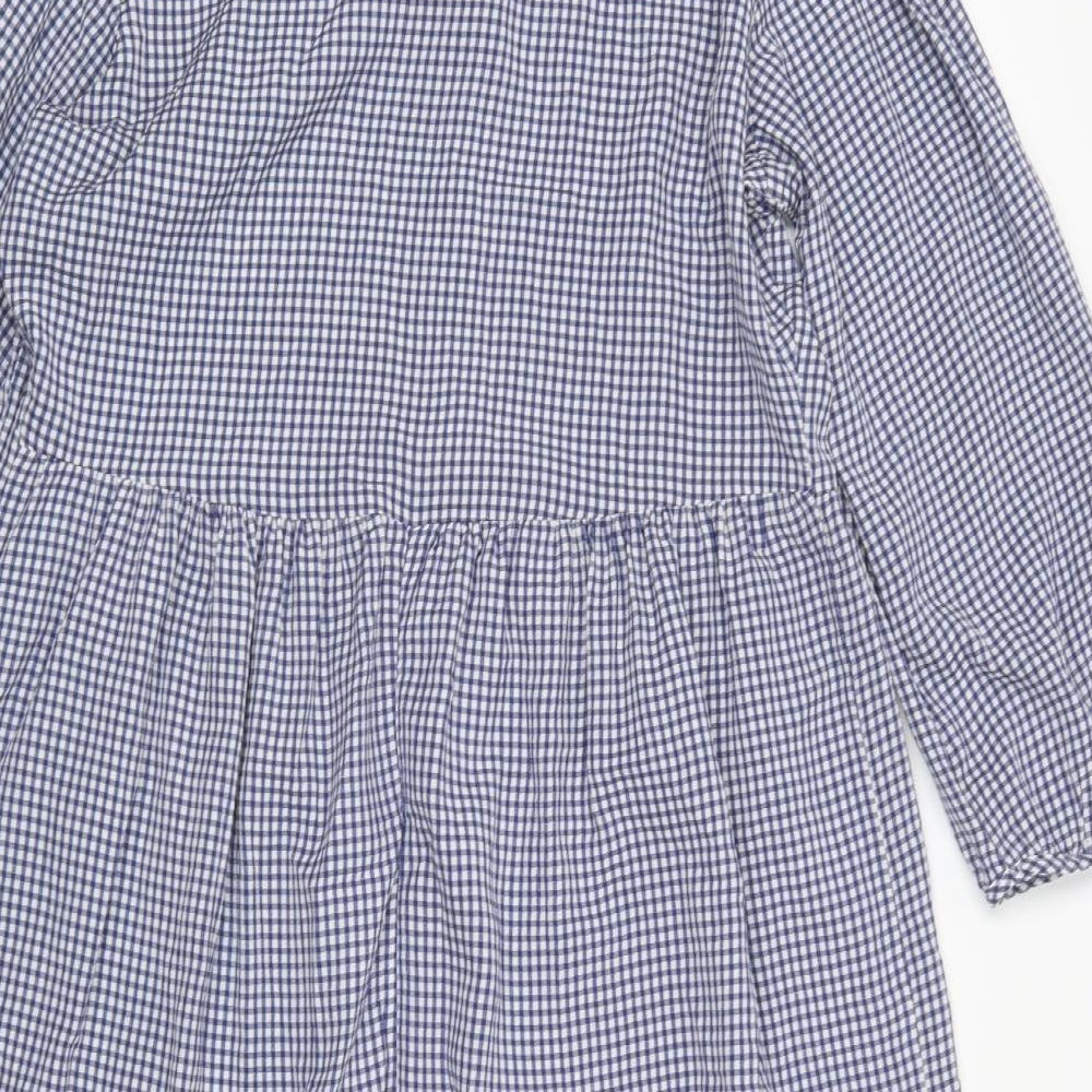 TU Womens Multicoloured Check Viscose A-Line  Size 12  Collared